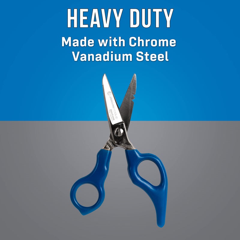 Jonard Tools ES-1964ERG Stainless Steel Electrician Scissors, For Heavy Duty Use With Ergonomic Handle - Image 2